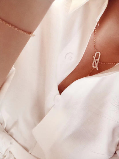 ¡®Aura Jewels¡¯HM FIRE PIG NOSE NECKLACE TRENDY STREET