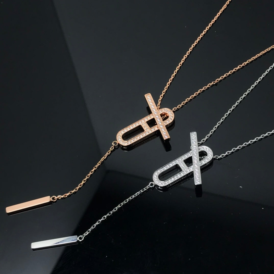 ¡®Aura Jewels¡¯HM NECKLACE PLATINUM ROSE GOLD DIAMOND