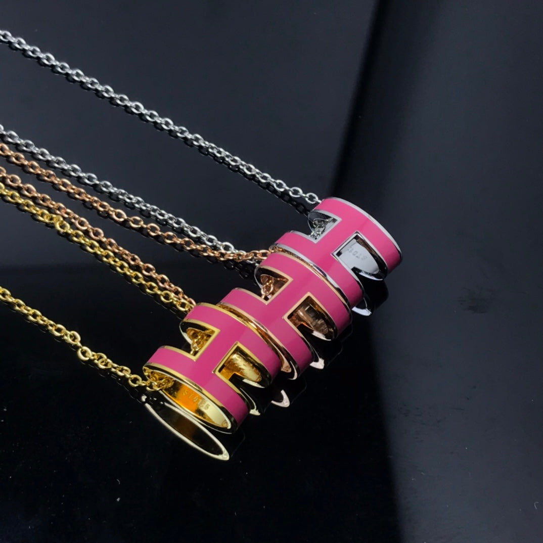¡®Aura Jewels¡¯H NECKLACE PINK