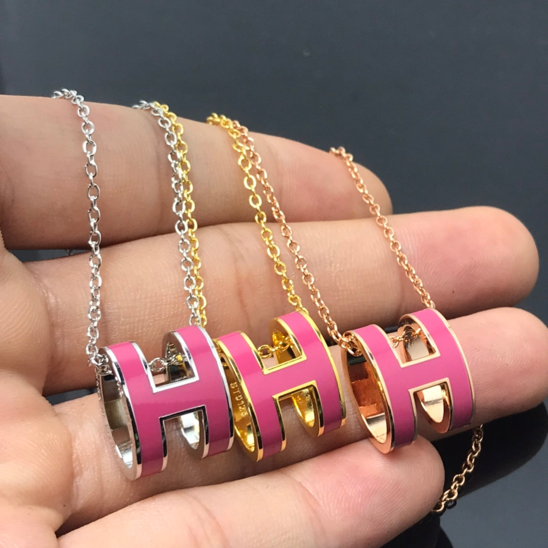 ¡®Aura Jewels¡¯H NECKLACE PINK