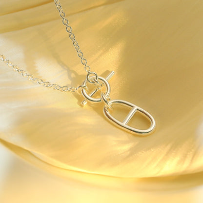 ¡®Aura Jewels¡¯HM CHAINE D'ANCRE PENDANT NECKLACE STERLING SILVER