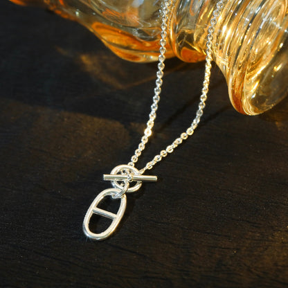 ¡®Aura Jewels¡¯HM CHAINE D'ANCRE PENDANT NECKLACE STERLING SILVER
