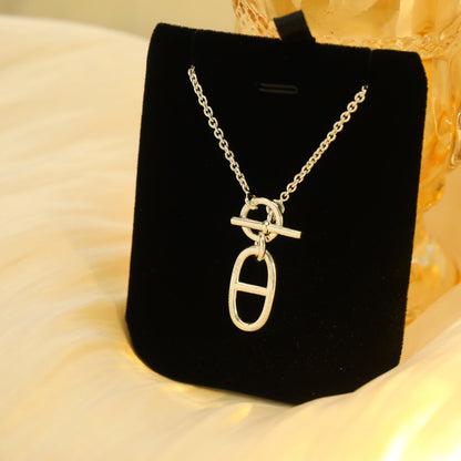 ¡®Aura Jewels¡¯HM CHAINE D'ANCRE PENDANT NECKLACE STERLING SILVER