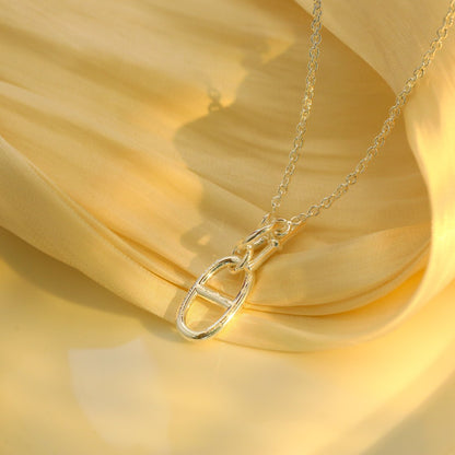 ¡®Aura Jewels¡¯HM CHAINE D'ANCRE PENDANT NECKLACE STERLING SILVER