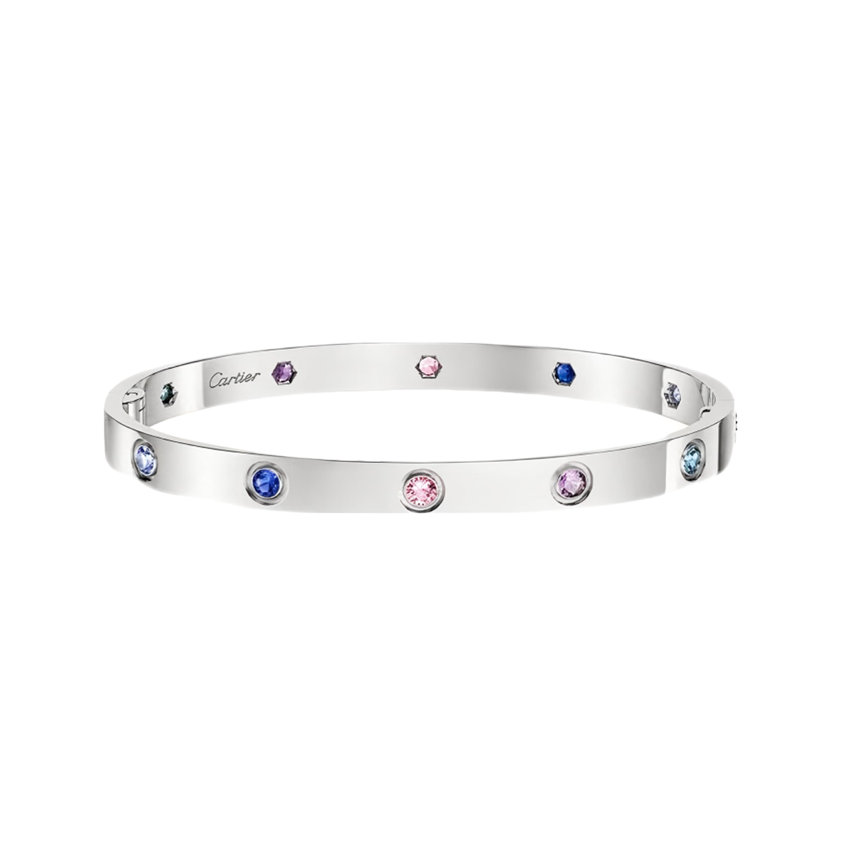 [Aura Jewels]2026 RAINBOW LOVE BRACELET 6.1MM  10 DIAMONDS