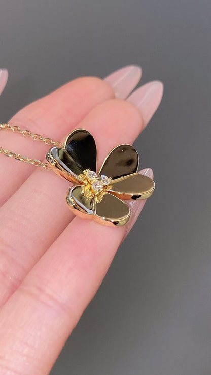 [Aura Jewels]FRIVOLE GOLD FLOWER NECKLACE2