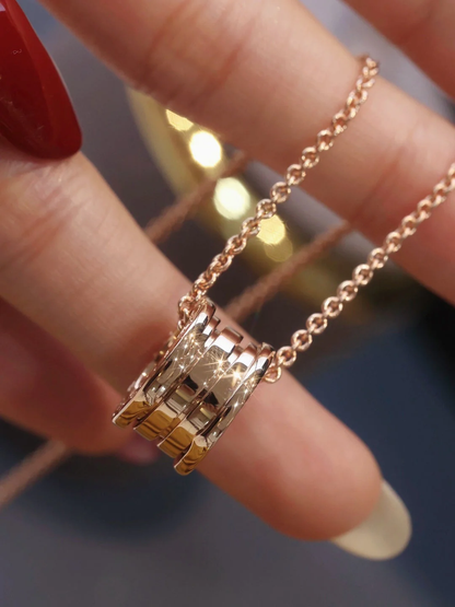 [Aura Jewels]ZERO 1 PINK GOLD NECKLACE