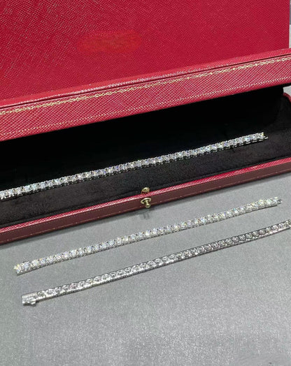 [Aura Jewels] TENNIS BRACELET WITH FULL DIAMOND SETTING