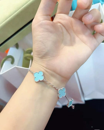 [Aura Jewels]Baby Blue Braided Bracelet