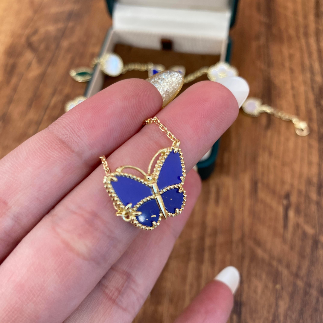 [Aura Jewels] 2026 NEW LUCKY BUTTERFLY 1 MOTIFS NECKLACE