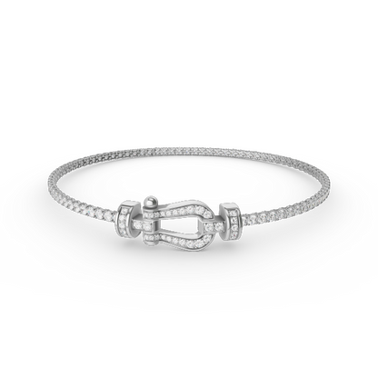 ¡®Aura Jewels¡¯FORCE  HORSESHOE  DIAMOND TENNIS BRACELET