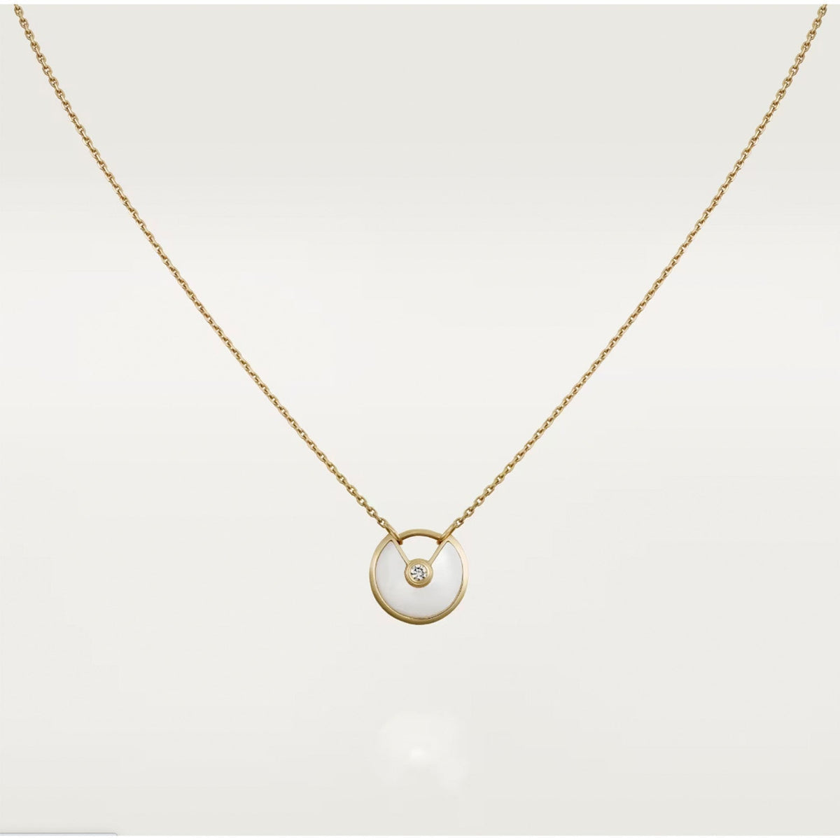 ¡®Aura Jewels¡¯AMULETTE ROSE GOLD MOP NECKLACE