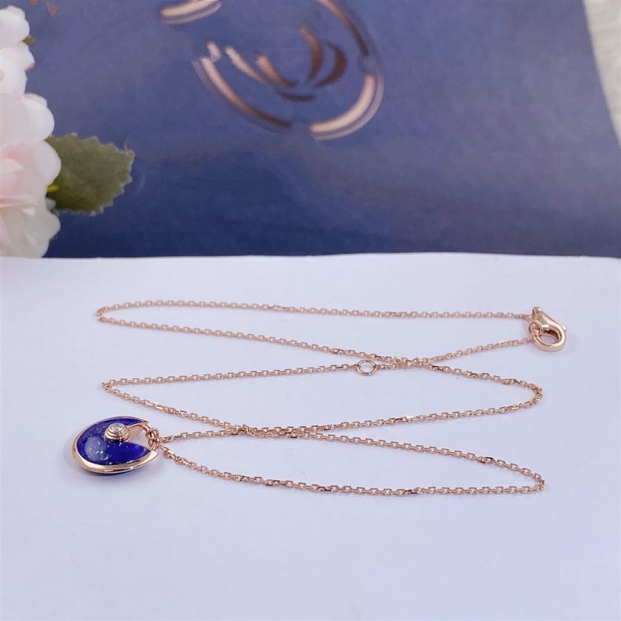 ¡®Aura Jewels¡¯AMULETTE ROSE GOLD AGATE NECKLACE