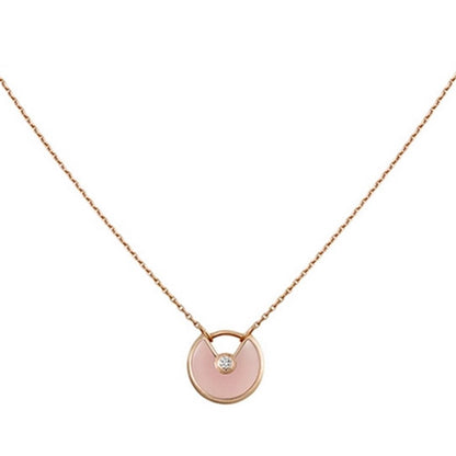 ¡®Aura Jewels¡¯AMULETTE ROSE GOLD PINK MOP NECKLACE