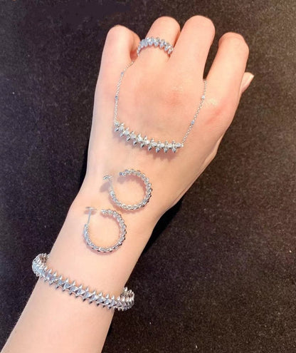 ¡®Aura Jewels¡¯CLASH SILVER BRACELET