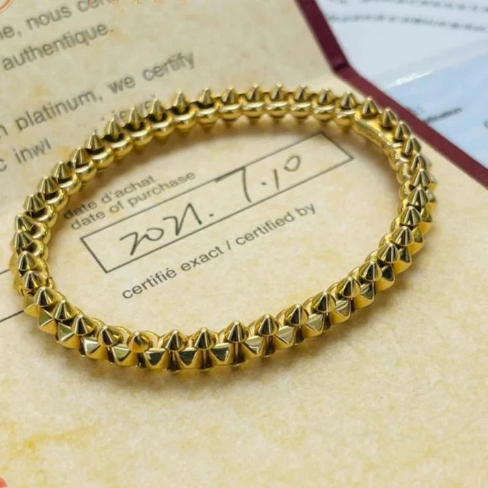 [Aura Jewels]CLASH PINK GOLD Silver   Gold  BRACELET