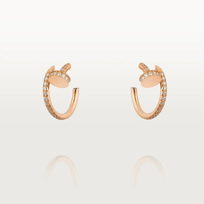 ¡®Aura Jewels¡¯JUSTE EARRINGS 12.75MM PINK GOLD DIAMOND
