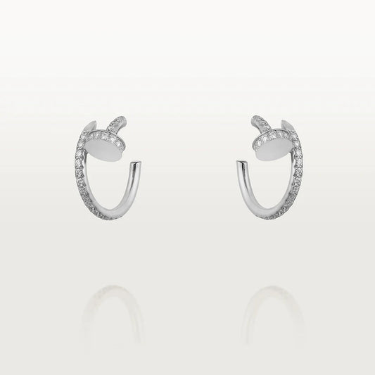 ¡®Aura Jewels¡¯JUSTE EARRINGS 12.75MM SILVER DIAMOND