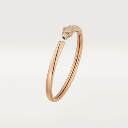¡®Aura Jewels¡¯PANTHERE ROSE GOLD DIAMOND OPEN BRACELET
