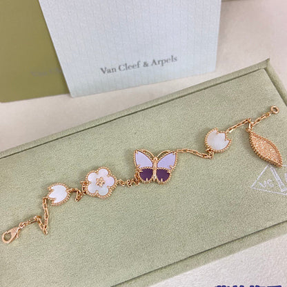 [Aura Jewels]26 NEW CLOVER LUCKY LIGHT PURPLE SET