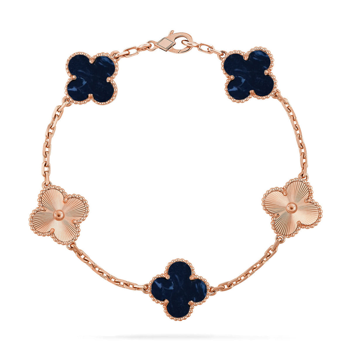 [Aura Jewels]New CLOVER 5 MOTIF PIETERSITE BRACELET COLLECTION