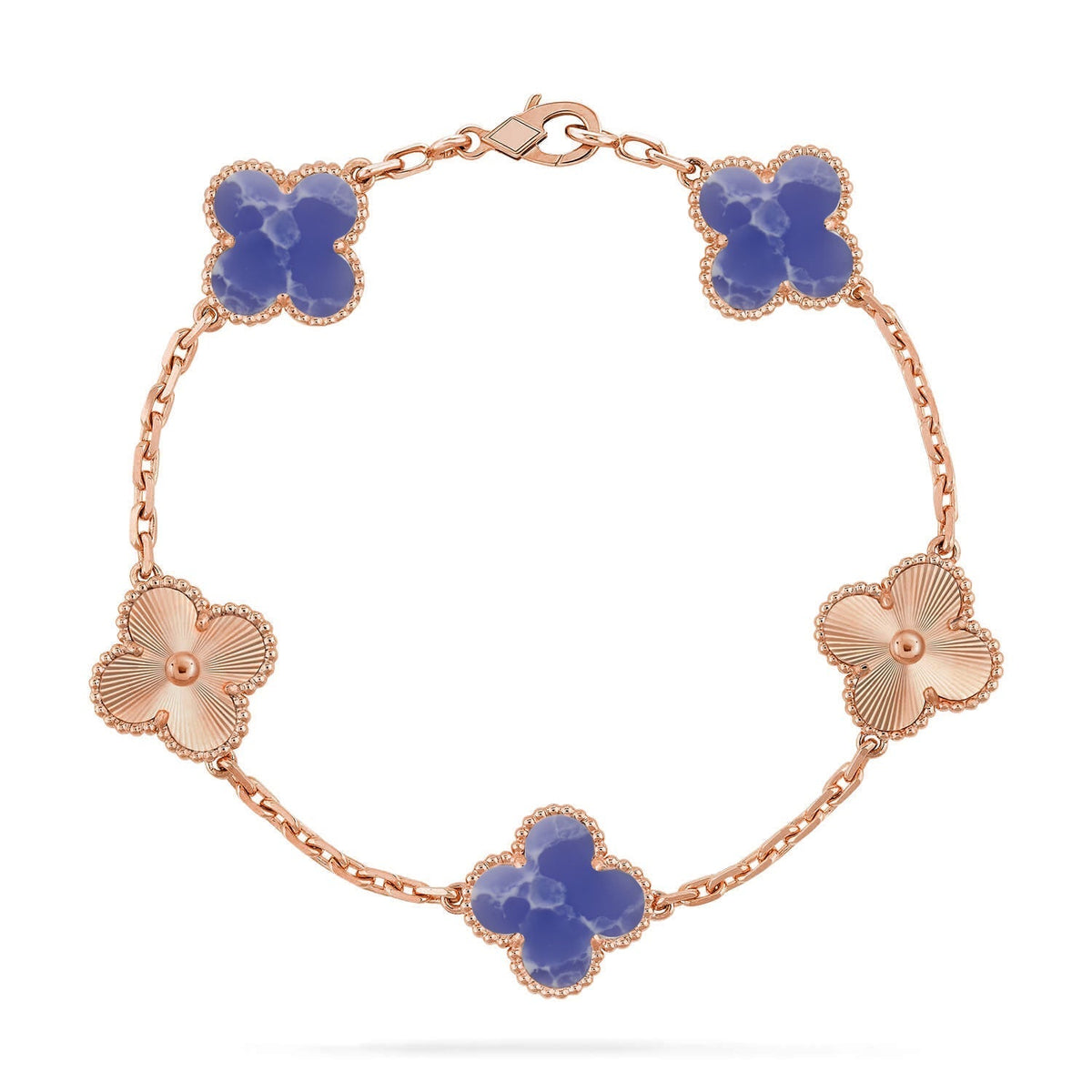 [Aura Jewels]New CLOVER 5 MOTIF BLUE VEINS BRACELET COLLECTION