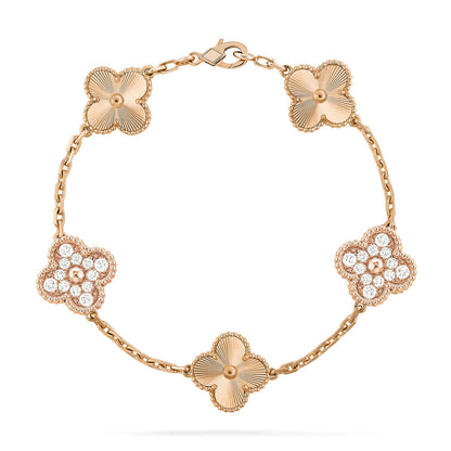 [Aura Jewels]New  CLOVER 5 MOTIF LASER BRACELET COLLECTION