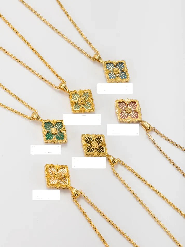 [Aura Jewels] B.C.L SMALL SIZE ENAMEL NECKLACE£¨Various colors)