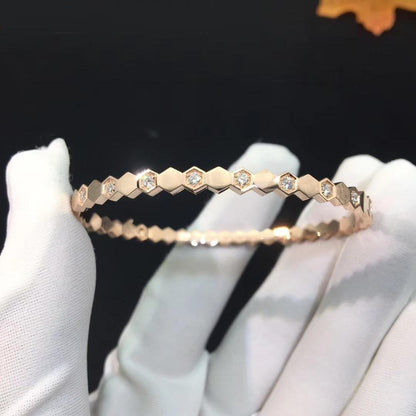 ¡®Aura Jewels¡¯BEE LOVE PINK GOLD DIAMOND BRACELET