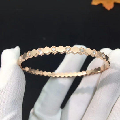 ¡®Aura Jewels¡¯BEE LOVE PINK GOLD DIAMOND BRACELET
