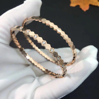 ¡®Aura Jewels¡¯BEE LOVE PINK GOLD DIAMOND BRACELET