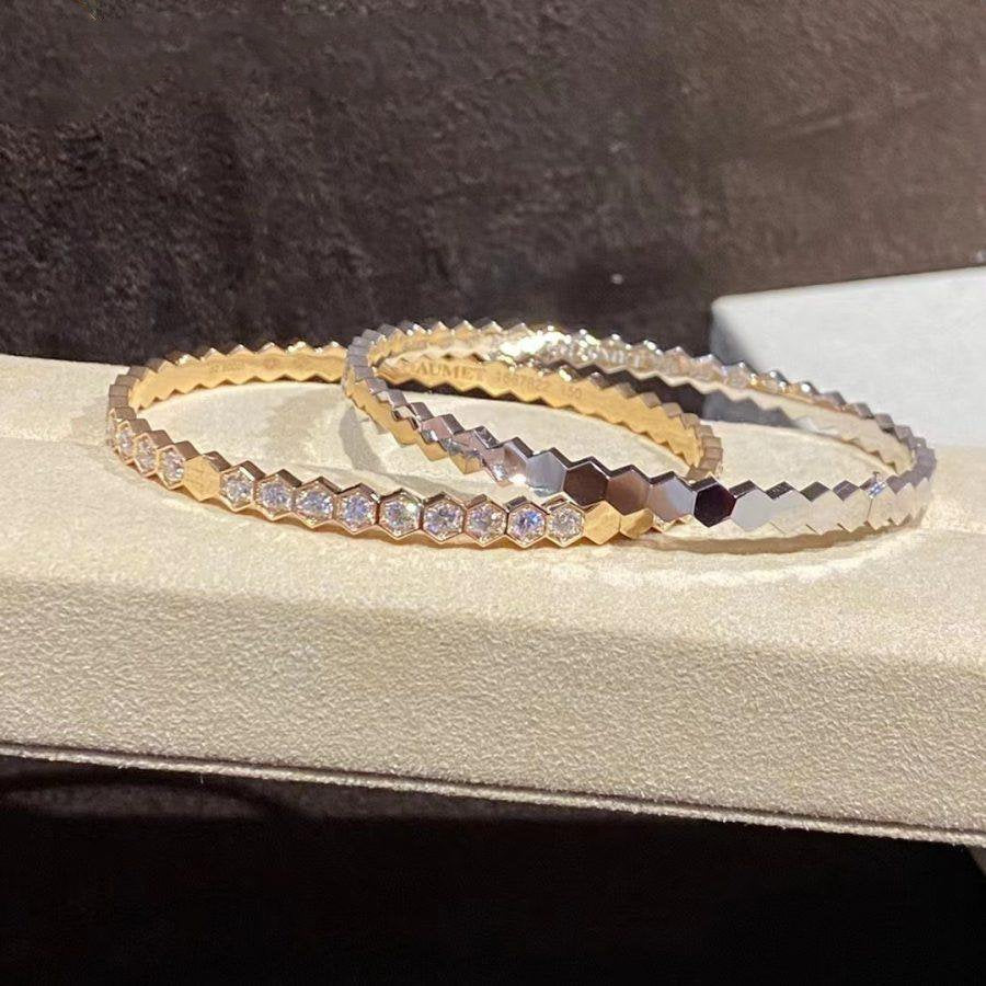 ¡®Aura Jewels¡¯BEE LOVE GOLD BRACELET FULL DIAMOND