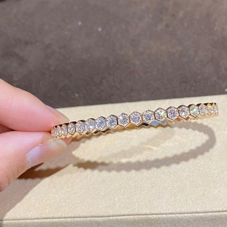 ¡®Aura Jewels¡¯BEE LOVE GOLD BRACELET FULL DIAMOND