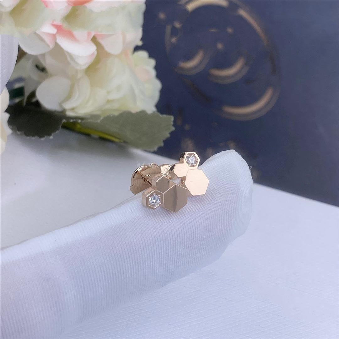 ¡®Aura Jewels¡¯BEE LOVE PINK GOLD DIAMOND EARRINGS