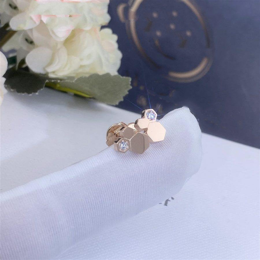 ¡®Aura Jewels¡¯BEE LOVE PINK GOLD DIAMOND EARRINGS