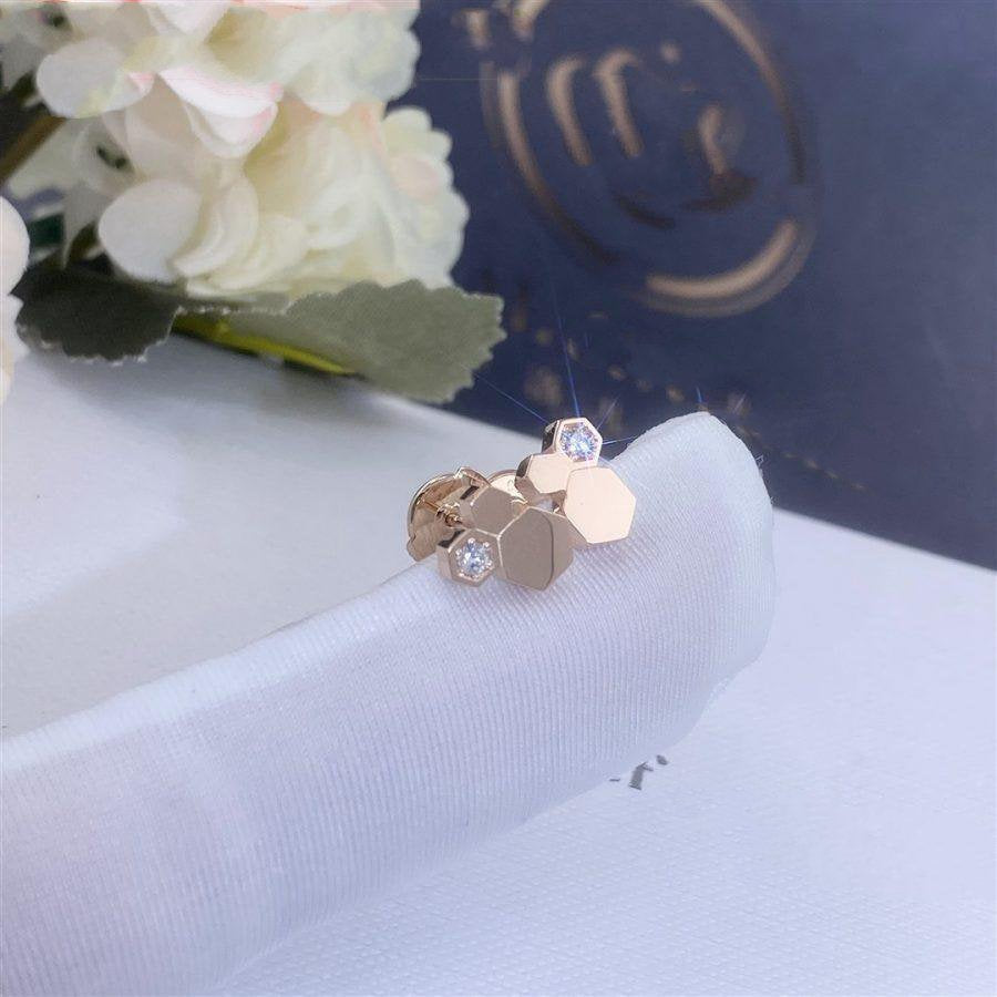 ¡®Aura Jewels¡¯BEE LOVE PINK GOLD DIAMOND EARRINGS