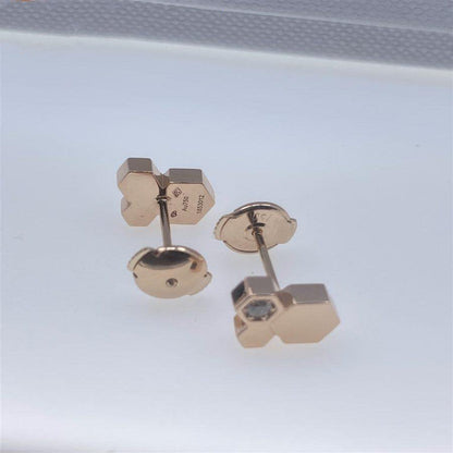 ¡®Aura Jewels¡¯BEE LOVE PINK GOLD DIAMOND EARRINGS