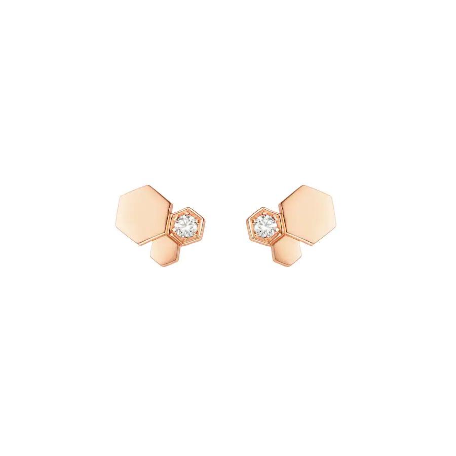 ¡®Aura Jewels¡¯BEE LOVE PINK GOLD DIAMOND EARRINGS