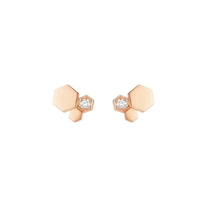 ¡®Aura Jewels¡¯BEE LOVE PINK GOLD DIAMOND EARRINGS