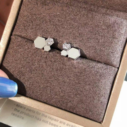 ¡®Aura Jewels¡¯BEE LOVE SILVER DIAMOND EARRINGS