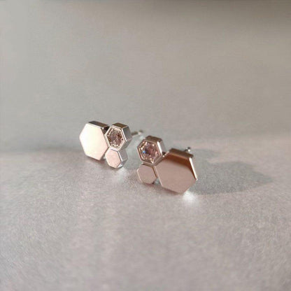 ¡®Aura Jewels¡¯BEE LOVE SILVER DIAMOND EARRINGS