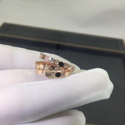¡®Aura Jewels¡¯BEE LOVE RING PINK GOLD DIAMOND