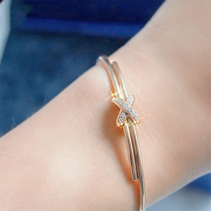 ¡®Aura Jewels¡¯JEUX DE BRACELET PINK GOLD DIAMONDS