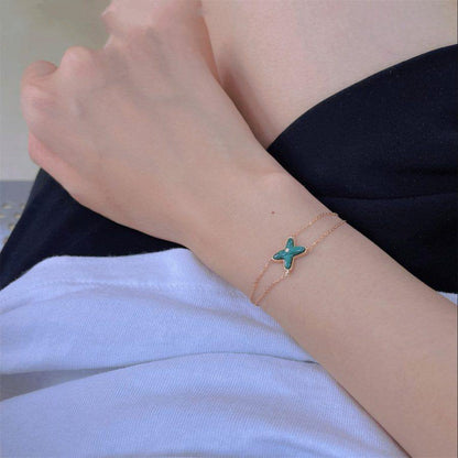 ¡®Aura Jewels¡¯JEUX BRACELET MALACHITE PINK GOLD 1 DIAMOND