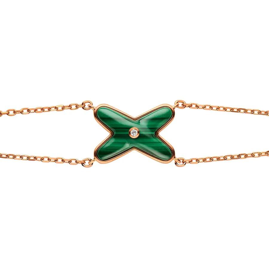 ¡®Aura Jewels¡¯JEUX BRACELET MALACHITE PINK GOLD 1 DIAMOND