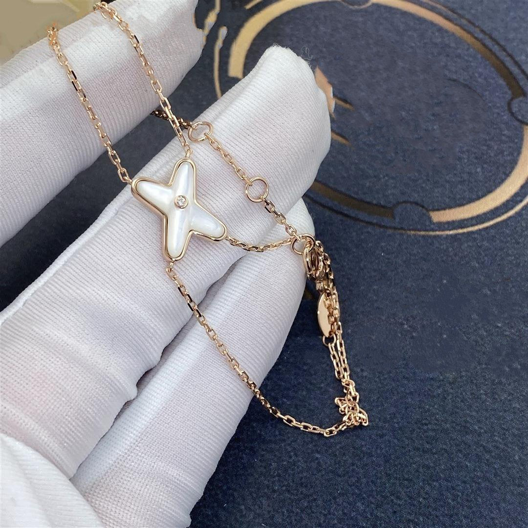 ¡®Aura Jewels¡¯JEUX BRACELET WHITE MOP PINK GOLD 1 DIAMOND