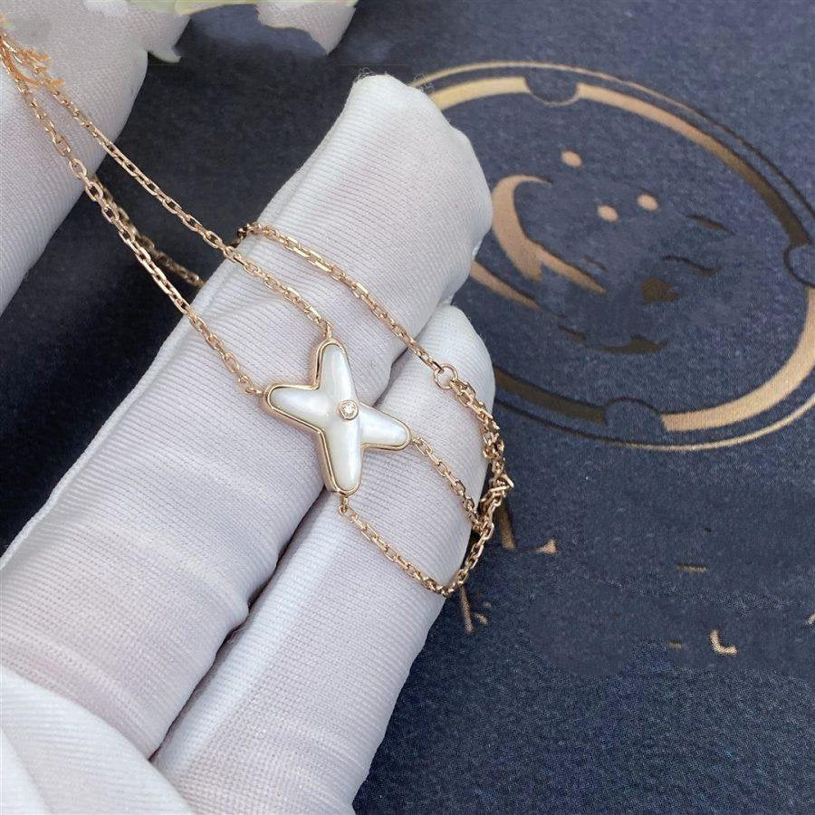 ¡®Aura Jewels¡¯JEUX BRACELET WHITE MOP PINK GOLD 1 DIAMOND