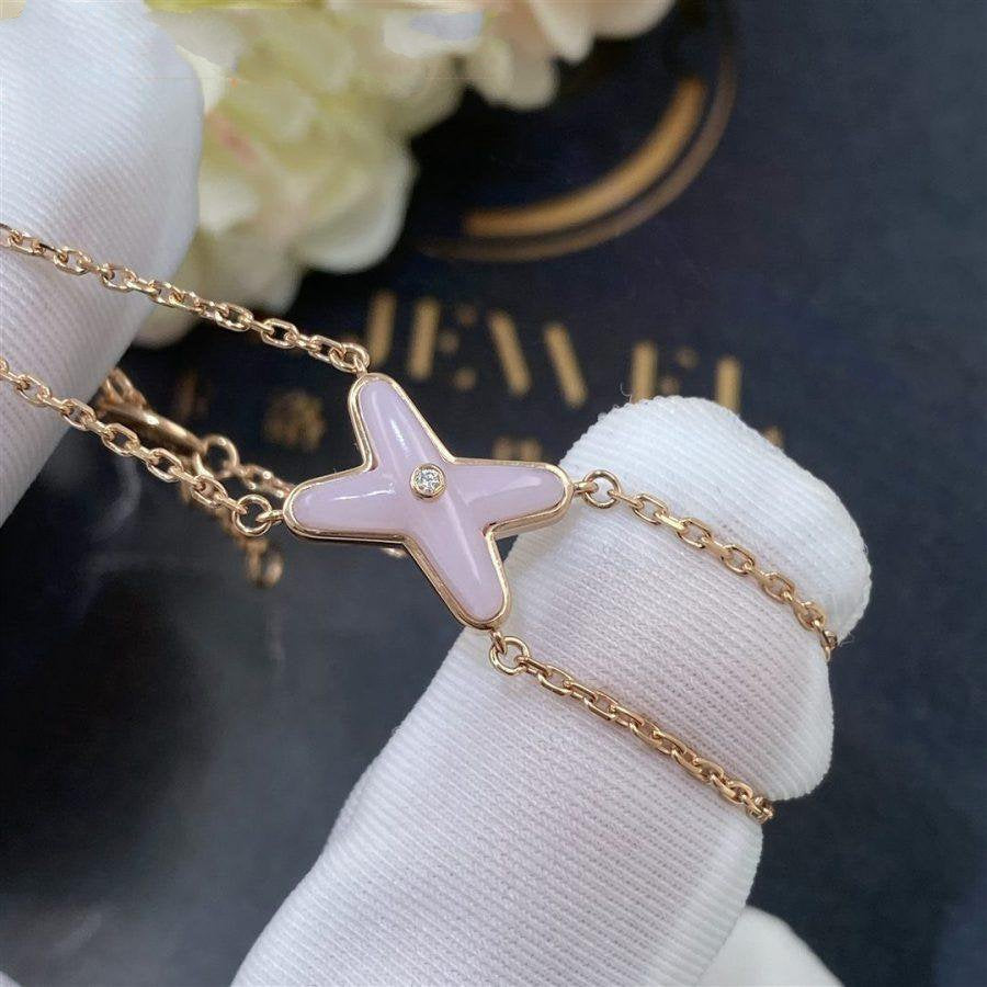 ¡®Aura Jewels¡¯JEUX BRACELET PINK MOP PINK GOLD 1 DIAMOND