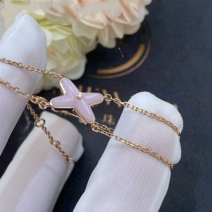 ¡®Aura Jewels¡¯JEUX BRACELET PINK MOP PINK GOLD 1 DIAMOND