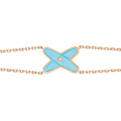 ¡®Aura Jewels¡¯JEUX BRACELET TURQUOISE PINK GOLD 1 DIAMOND